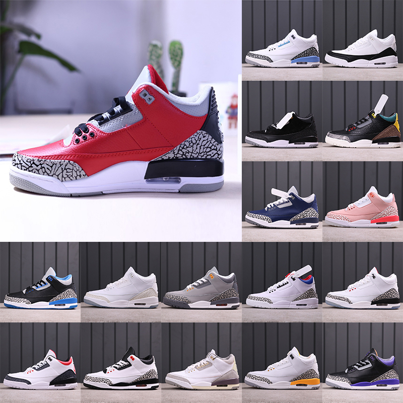 

Jumpman Racer Blue 3 3S Sports Basketball Shoes Mens Cool Grey A Ma Maniere UNC Fragment Jorden FREE THROW LINE Black Cement Pure White Pine Green Trainer Sneakers, 25