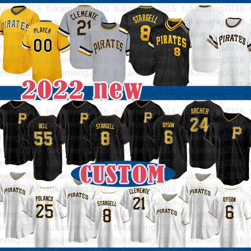 

8 Willie Stargell 21 Roberto Clemente Pittsburgh Baseball Jersey Pirates Anthony Alford Mens Cole Tucker Roberto Pérez Ben Gamel Michael Chavis Greg Allen Hayes, Retro(size:m-3xl)haidao