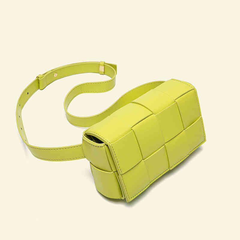 

Handbags Woven Venetas Bottegas Designer Waist 2022 Fashion Chest Bag Messenger Leather Womens Autumnsmall Bag Fashionable Women's Bag, Strange fruit green