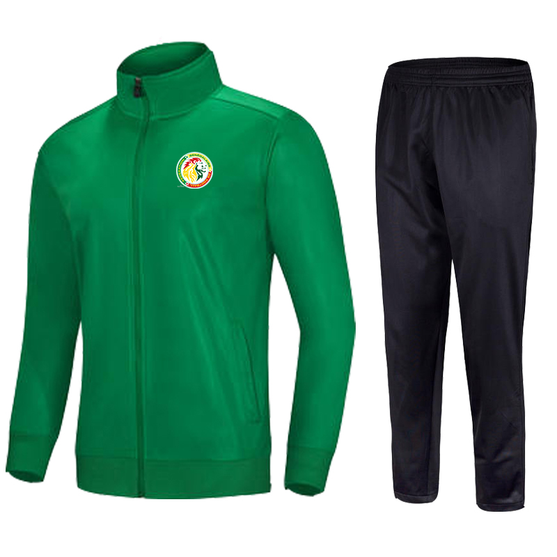 

Senegal national football team Men's Tracksuit Kids Custom Logo Polyester Training Design Soccer Team Quality Football Sport Jacket, No 3