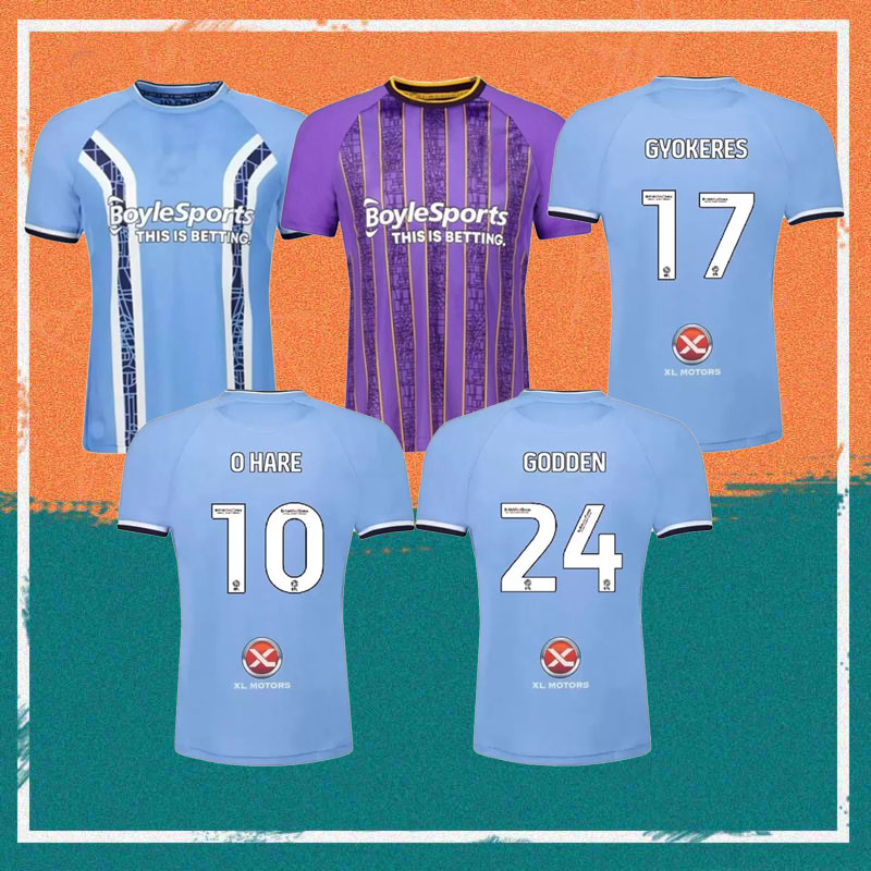 

22/23 Coventry Soccer Jersey 2022 Home #24 GODDEN #10 O HARE #38 HAMER Maillots De Foot shirt #14 SHEAF #17 Gyokeres football Uniform