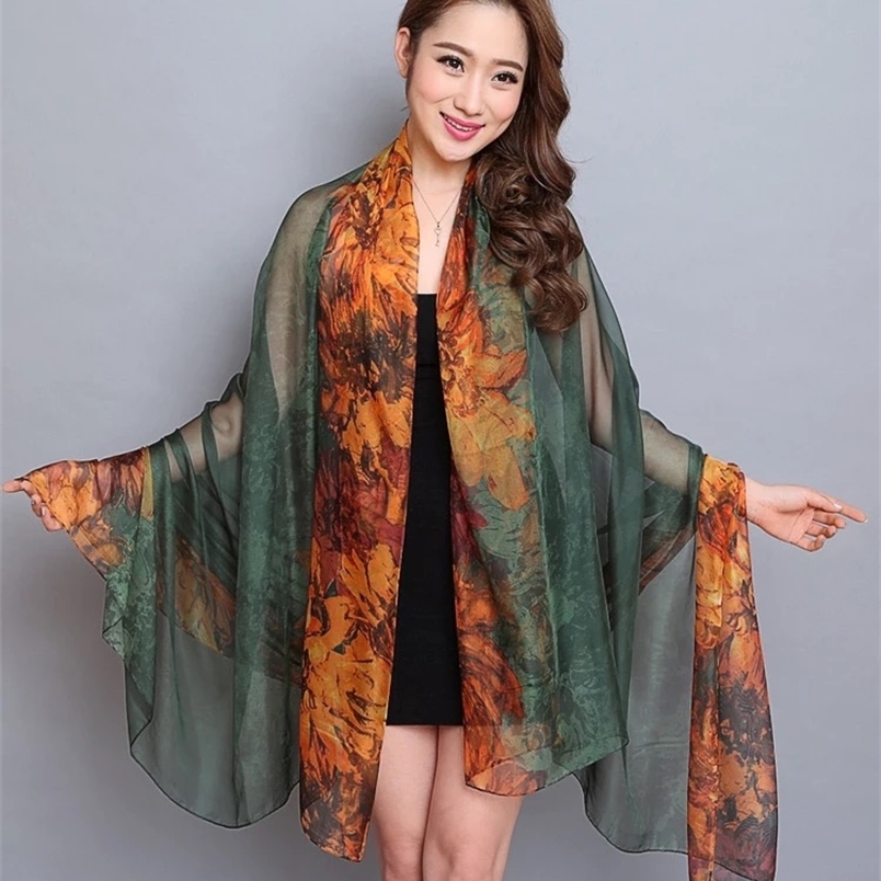 

180 135cm Oversize Summer Pareo Chiffon Muffler Scarf Women Outdoor Sunscreen Shawl Wrap Soft Bandanna Foulard Female 220704
