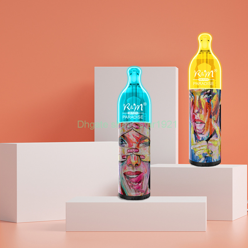 

R&M Bar Paradise Legend Pro 7000puffs E Cigarettes 9000puffs 10000puffs Disposable Vapes Device 850mAh Battery Portable 2% Vapor Vape