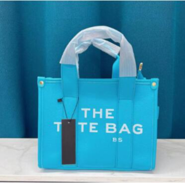 

Pretty classic Womens marc tote bag candy colors ToteBags Fashion Shopper big capacity Shoulder Bags grenadine letter print Tote Handbags, As pic