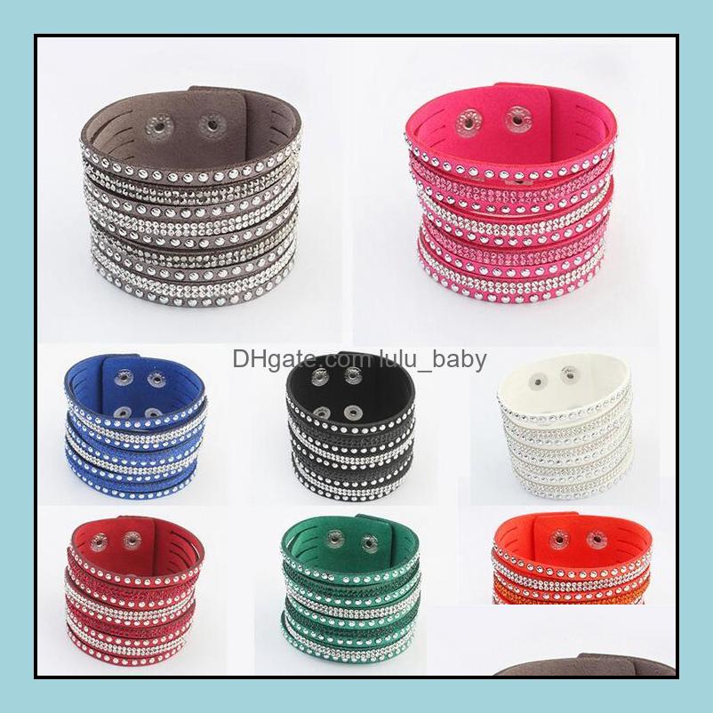 

Charm Bracelets Jewelry Mtilayer Leather Bracelet Bohemian Cuff For Women Girl Men Gift Drop Delivery 2021 Ue6En