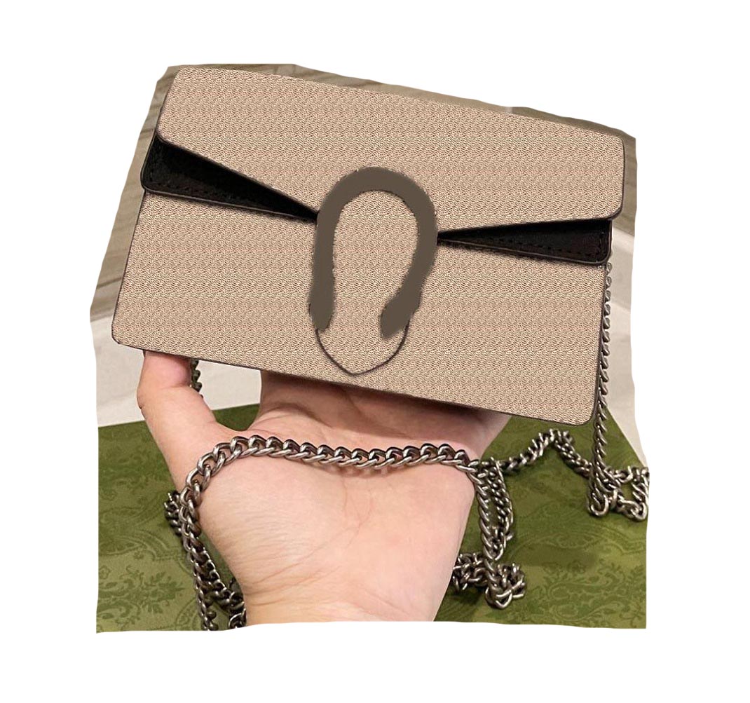 

2021 ladies Bacchus designer bag brand fashion messenger one shoulder chain classic quality wallet net red oblique With box free ship M400249, Black #m400249