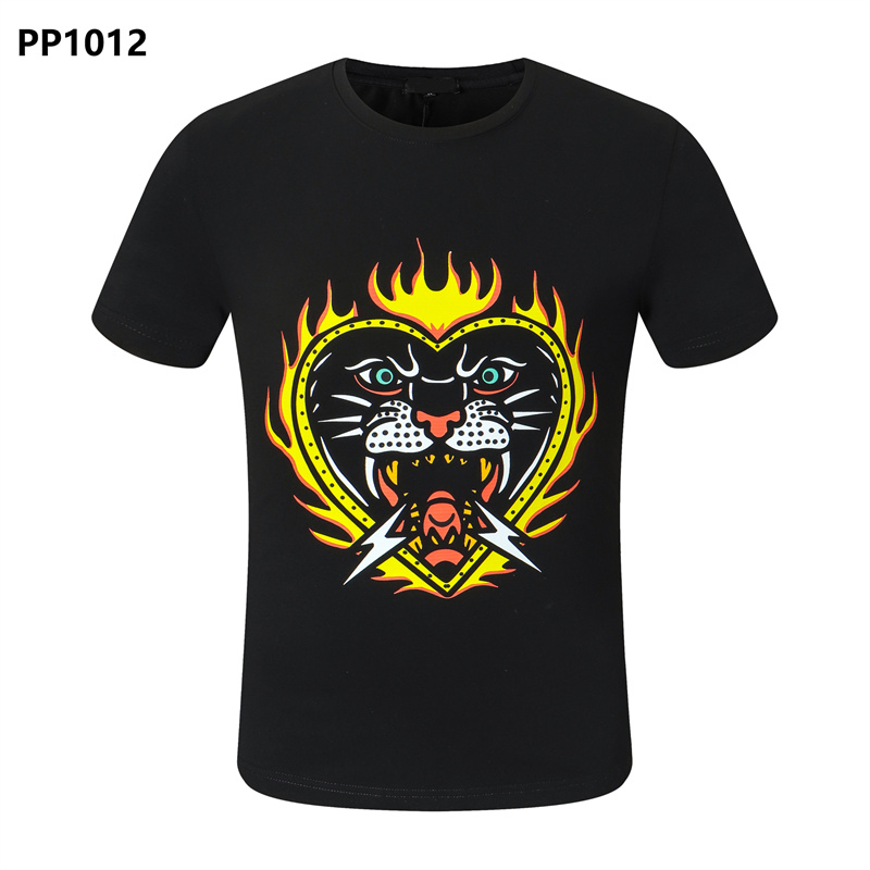 

2022 Summer Plain Men's T-Shirts Cotton Women Clothes Funny Short Sleeve O Neck Tees Printing Phillip T-Shirts PP Size :M-L--XXL-XXXL top012, White