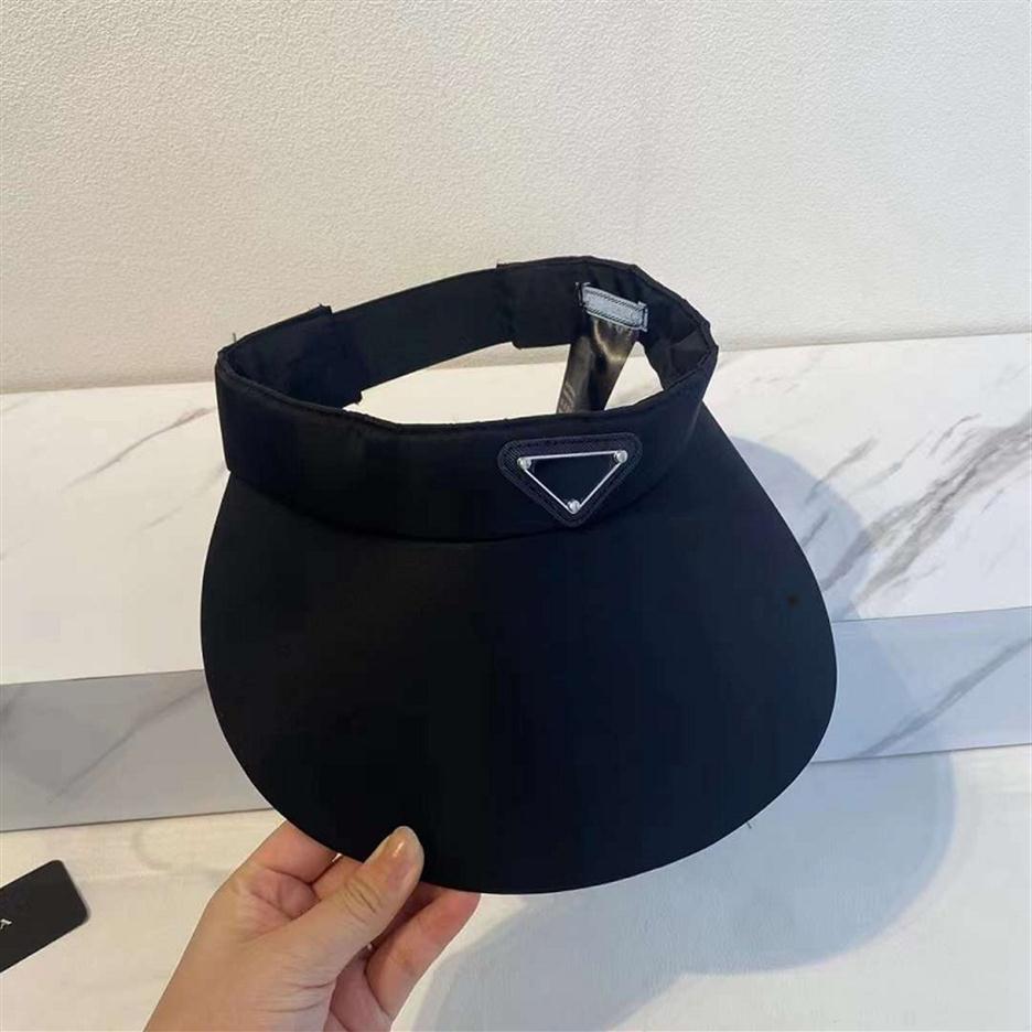 

Visors Designer Women Hats Luxurys Designers Caps Hats Mens Triangle Visor Thickend Brand Trucker Hat Summer Outdoor UV 21071002R206s, Box