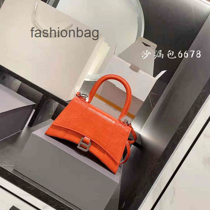 

Shaped Bbalencaigas Bag Designer Handbags Bags Luxury Hourglass Crocodile Pattern Minority Handbag Shoulder Messenger 9S1M, Crocodile red