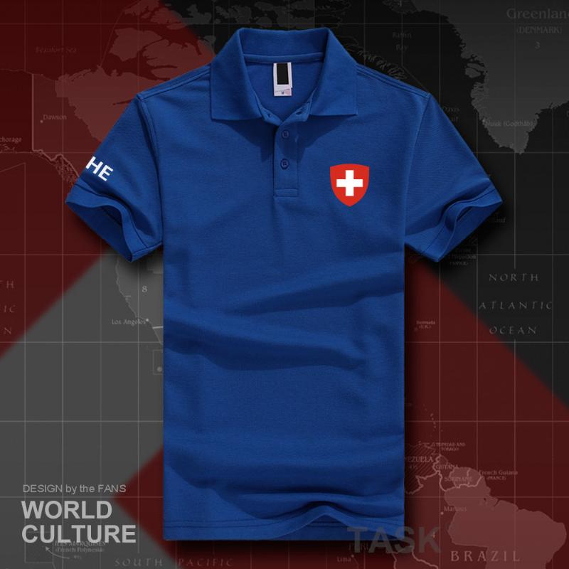 

Men' Polos Swiss Confederation CHE Shirts Men Short Sleeve White Brands Printed For Country 2022 Cotton Nation Emblem FashionMen' Men'sMen, Polo-bananayellow