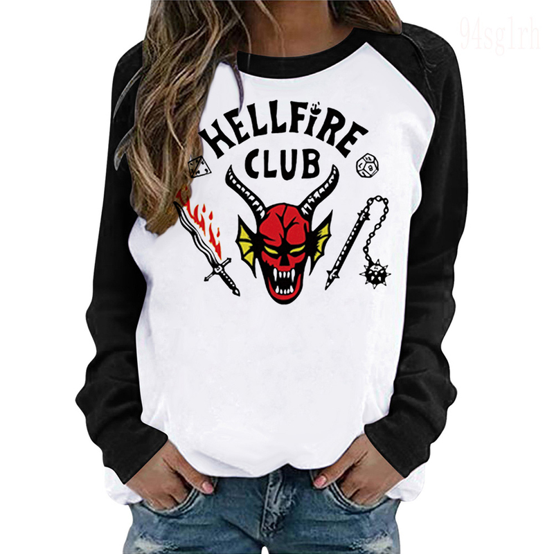 

unisex Hellfire Club Stranger Things 4 T Shirt women/men Long Sleeve T-shirt Upside Down Tshirt Eleven Shirt Clothing Cospaly 220622, 3044