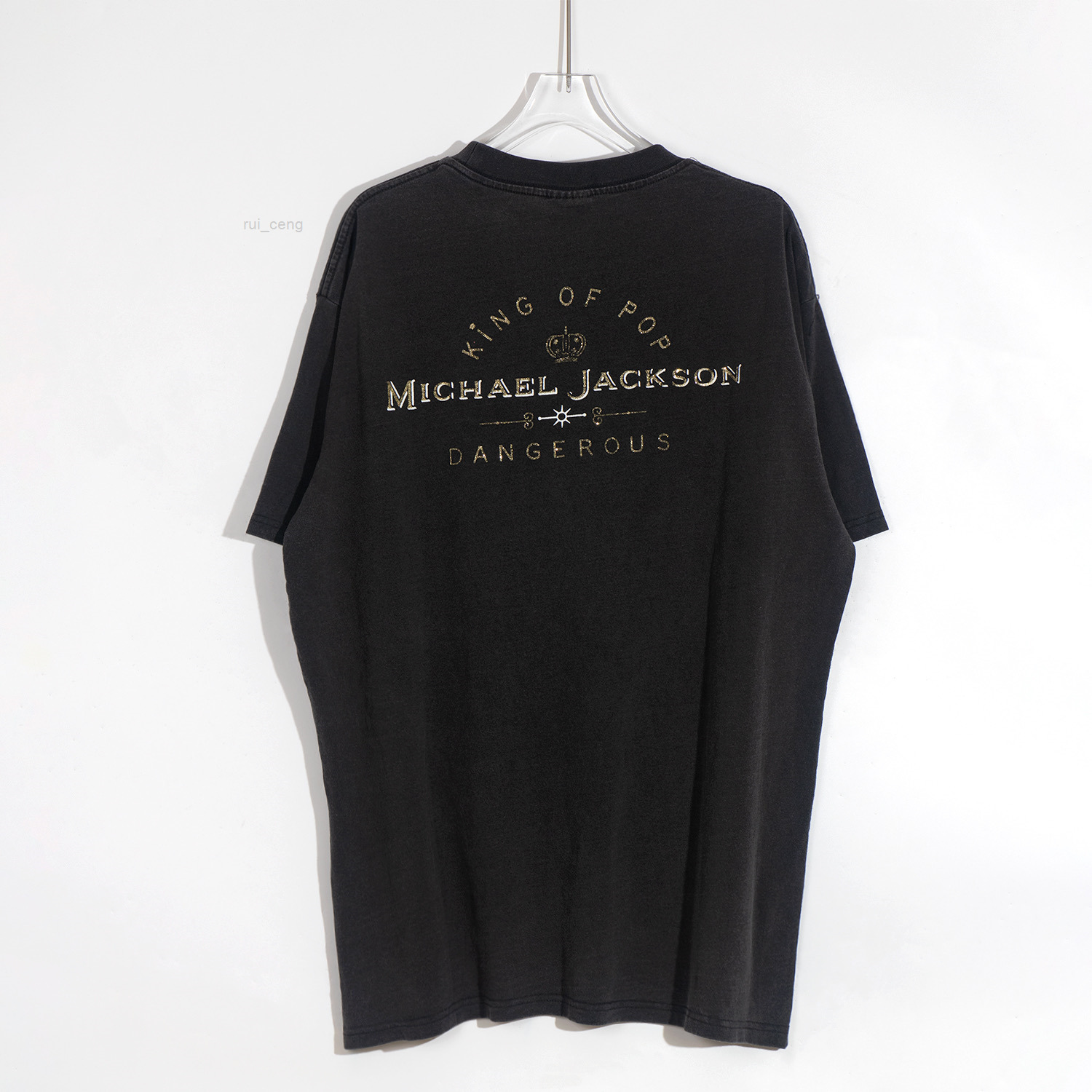 

and Distressed Washed T-Shirt Vintage T-Shirt Men Women High Street Hip Hop Tops