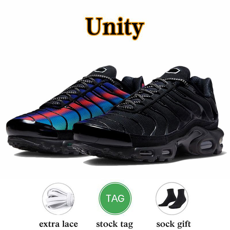 Low Max tn Plus chaussures terrascape hommes femmes running shoe tns Unity Black White Universit