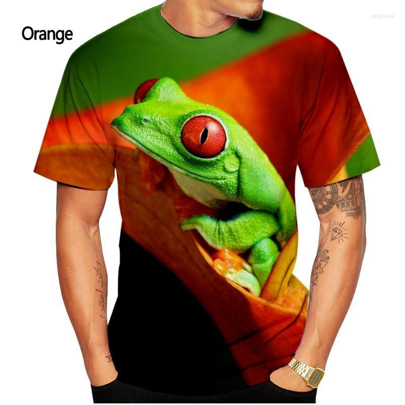 

Men's T-Shirts Fashion Animal Tree Frog 3d Printing T-shirt Men And Women Casual Short-sleeved T-shirtMen's Mild22