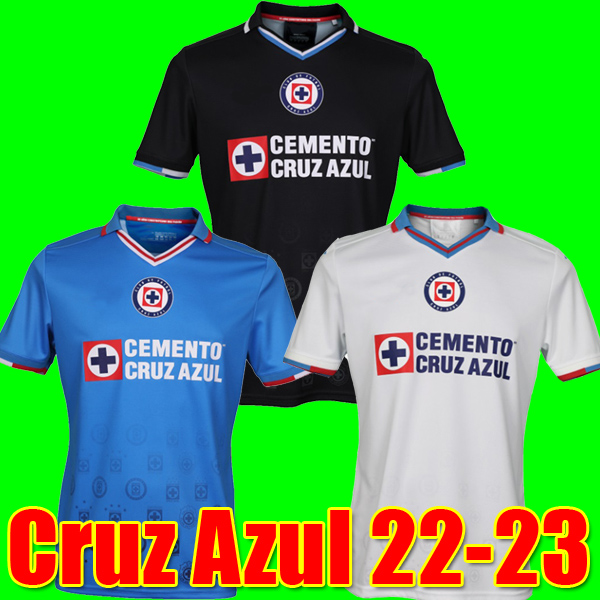 

22 23 Cruz Azul Soccer Jerseys Liga MX 2022 2023 ALVARADO RODRIGUEZ PINEDA ESCOBAR ROMO home away third Football kit Shirt camisetas de futbol, 22-23 away