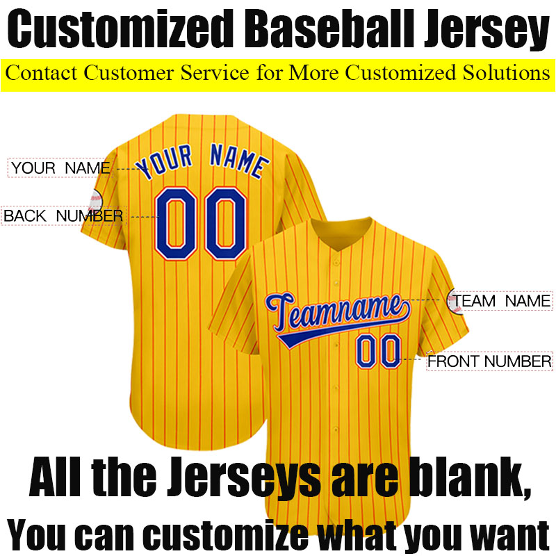 

2022 Custom any team Baseball Jersey customized logo badge sponsor name and number Embroidery Summer short sleeve men jerseys Cardigan S-3XL