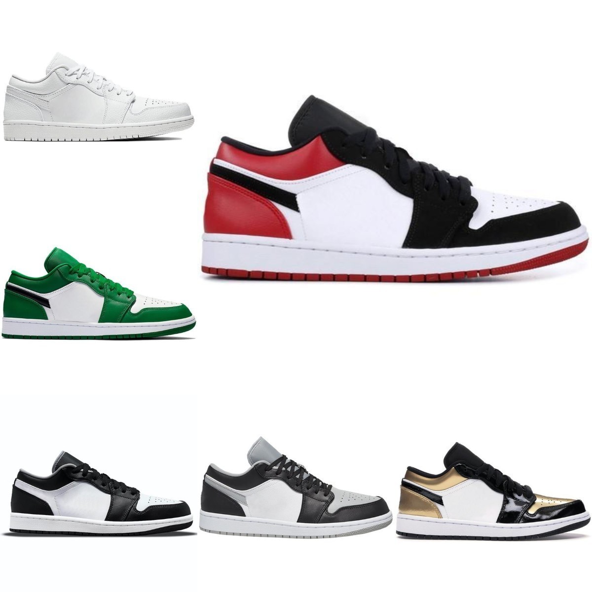 

High Quality Jumpman 1s Low Panda 1 Mens Basketball Shoes Fragment UNC Shadow Court Purple Silver Paris Bred Toe Spruce Aura Laser Men Women Designer S001