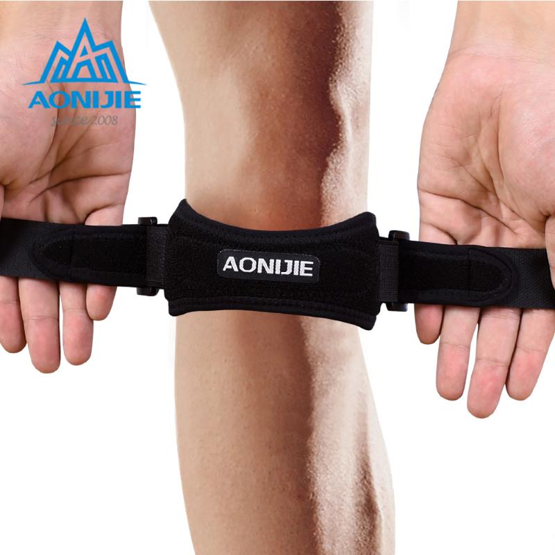 

Elbow & Knee Pads AONIJIE E4067 Adjustable Patella Strap Brace Support Pad Pain Relief Band For Hiking Soccer Basketball Volleyball Squats, As pic