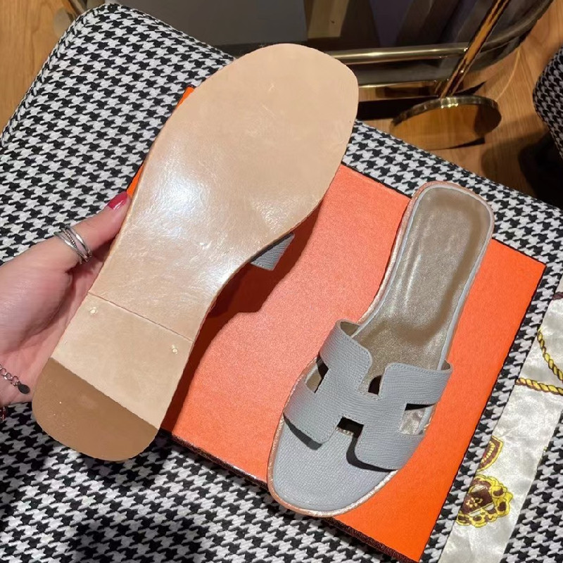 

6A 2022 New Shoes Slippers Designer Ladies Sandals Leather Ins Fashion Handmade Luxury Thick Sole Outdoor Shoes Retro Casual, Watermelon