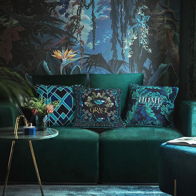 

Cushion/Decorative Pillow European Retro Pattern Cotton And Linen Hug Pillowcase Lumbar Car Office Backrest Sofa Bay Window Cushion PillowCu