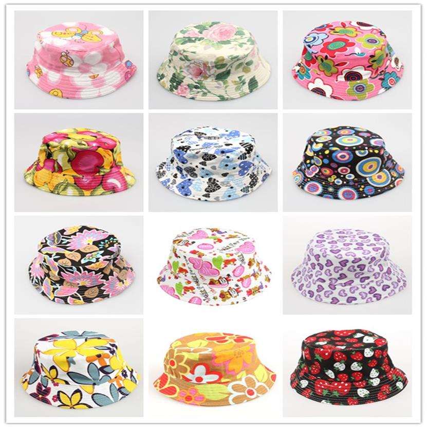

Baby Summer Outdoor Bucket Hats Fashion Cute Kids Cap Sun Beach Beanie Vacation Cap for 2-6 Years Old Children Hats for Girls an303i