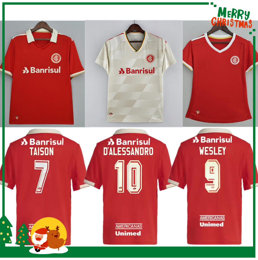 

22 23 BRAZILS Internacional home soccer Jersey 2022 GUERRERO Damiao Silva D Alessandro Football Shirt kids kit Men women, 22/23 home