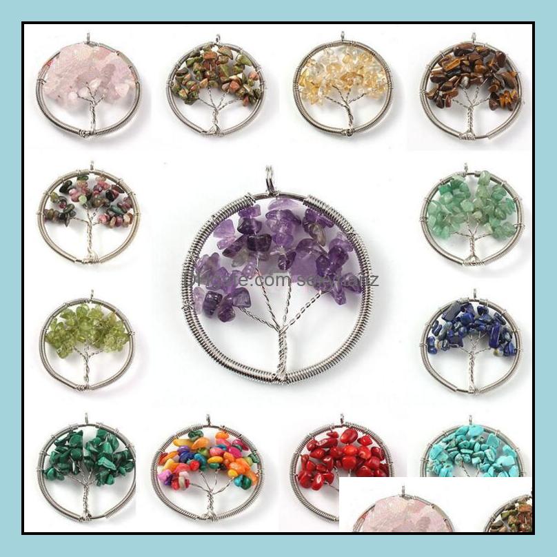 

Pendant Necklaces Pendants Jewelry Diy Necklace Natural Crystal Handmade Fortune For Women Girl Wholesale Drop Delivery 2021 Aeb3D
