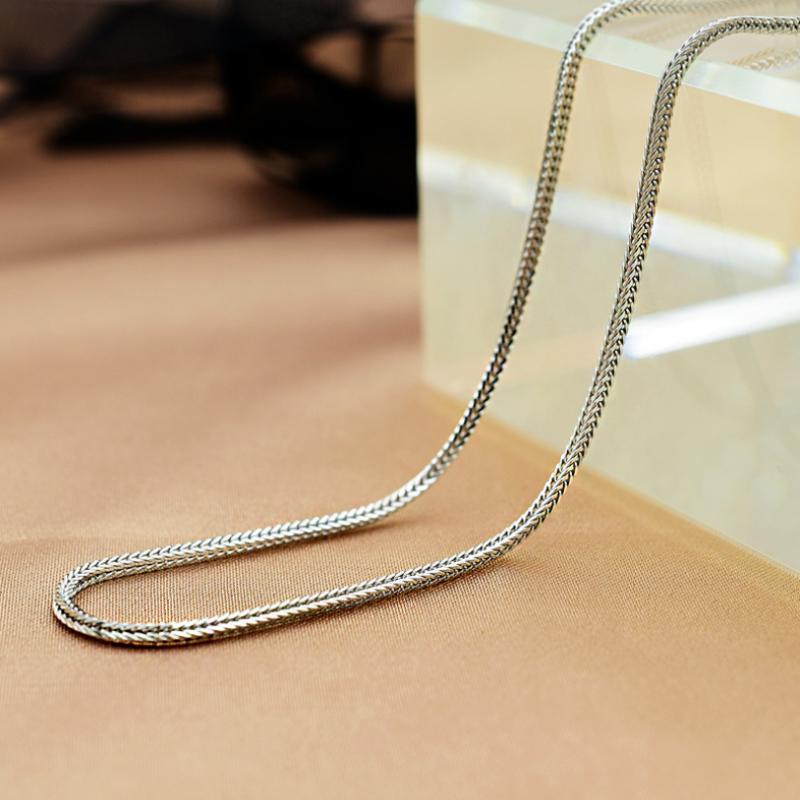 

Chains Real Silver Chopin Chain Necklace For Woman Man Thai S925 Sterling Tail Personalized JewelryChains ChainsChains