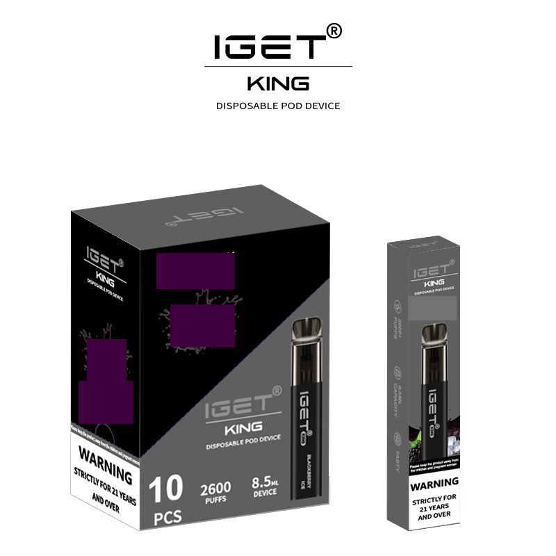 

100% Authentic Iget 2600 Puff Disposable Vape Electronic Cigarettes Pens Bulk Pack 8.5ml 6% Pods Device 1400mAh Battery VS Max BAR PLUS XXL MEGA Bars I get King Igets Vapes