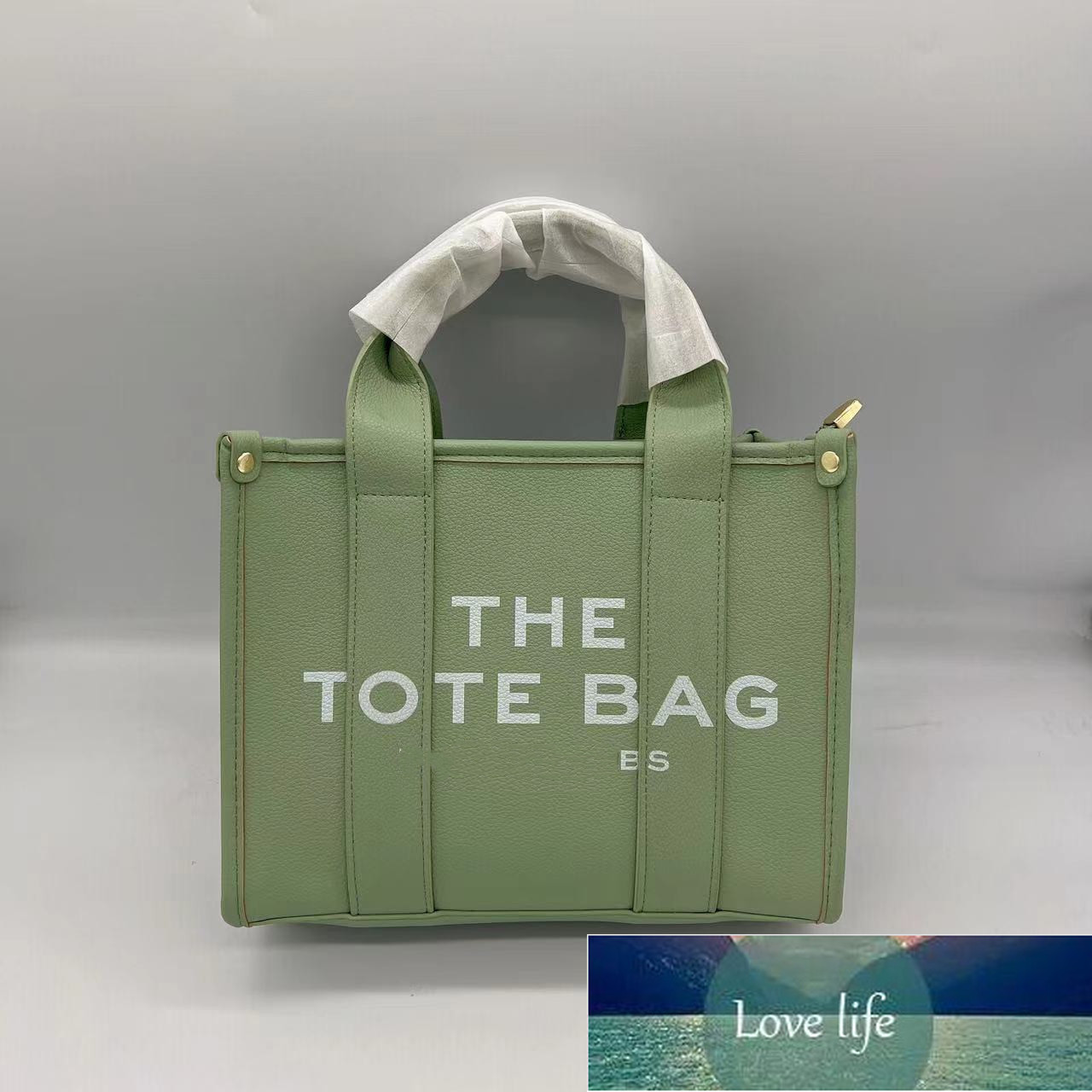 

Fashion Women's Handbag with The Tote Bag Letters leather Shoulder Bag Multi Colors Totes with Logo 26CM, Black