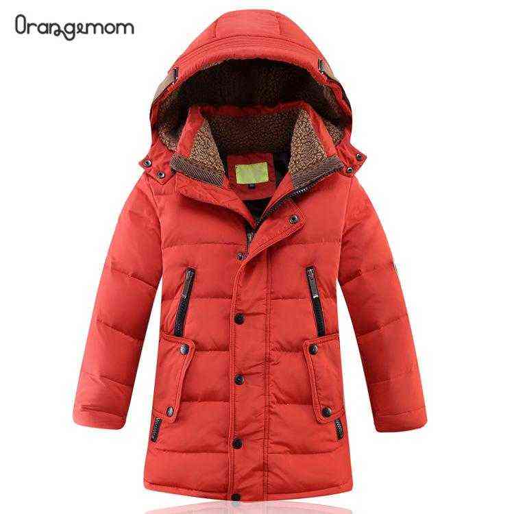 

Boys Jackets Children Winter Warm Clothes Snowsuit Girls Parka Wind Proof Thickened Duck Down Jacket With Hooded Teen Jackets J220718, Black