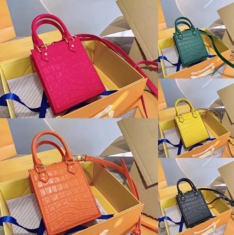 

Fashion Colors Leather Messenger Bags Women Pure Color Adjustable Shoulder Straps Single-Shoulder Luxury Brand Small and Square Bag Designer Temperament Handbag, Fuchsia