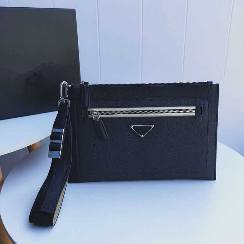 New 2020 Autumn Arrival Cross Pattern Genuine Leather Clutch Casual Mens Clutch Korean Style Leather Handbag Fashion caiji