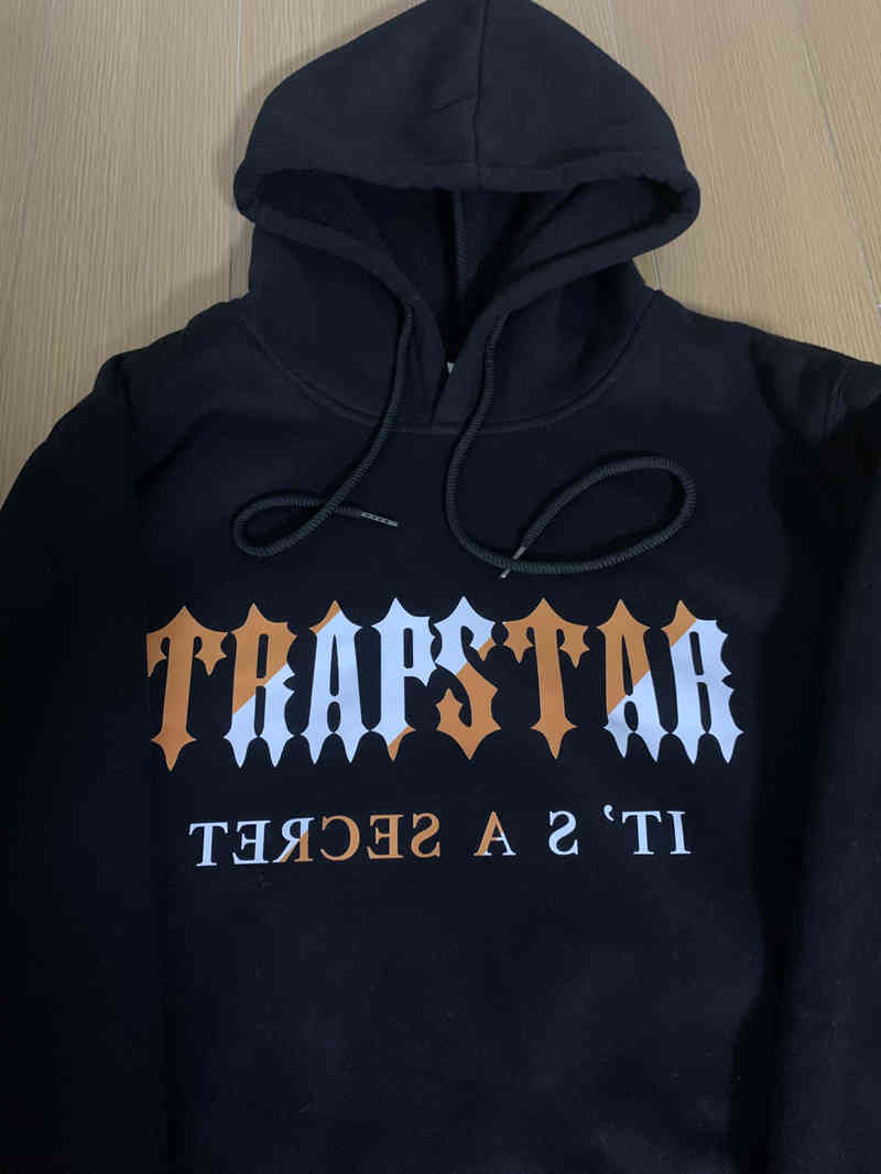 

Hop Trapstar Sweatshirt Designer Hoodie Hip Women High Quality Printed 2022 New, Black