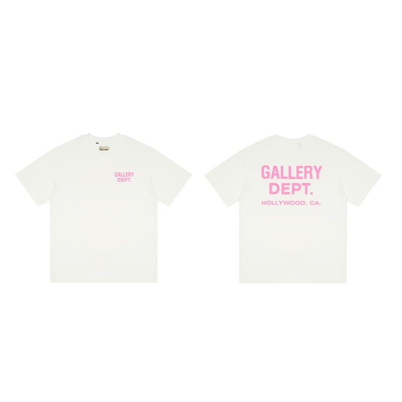 Designer Mens T-shirts Gallerydept 2022 printemps d'été Nouveau gary rose imprimé à manches courtes tshirt pour hommes