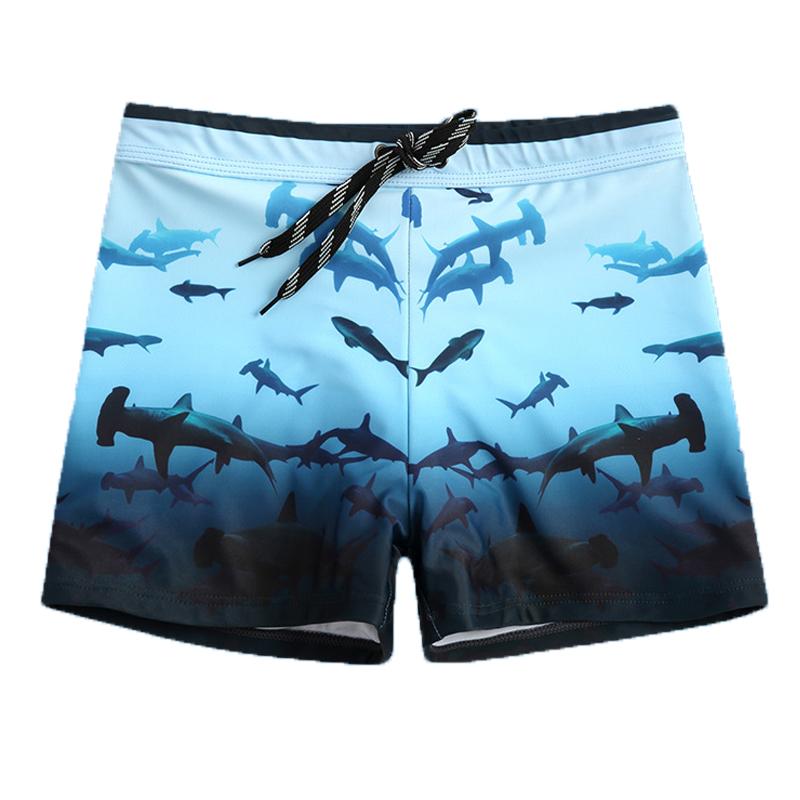 

Men's Swimwear Men Sexy Printing Summer Beach Surfing Shorts Swimsuit Sunga Board Swimming Trunk Briefs Bathing Suit 66Men's, Blue
