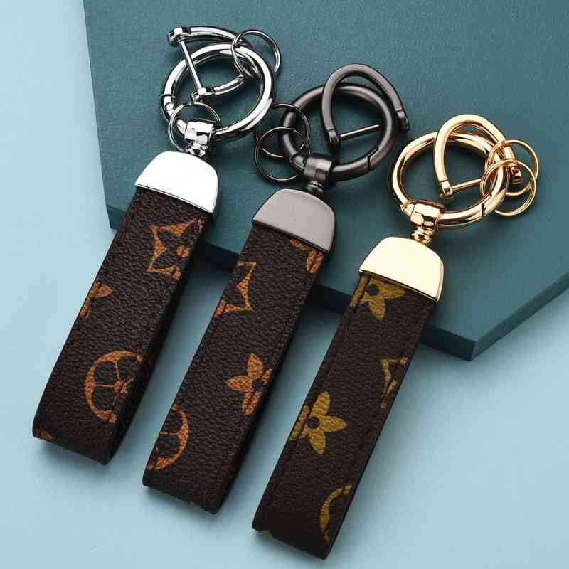 

New leather car high grade key chain ring men's waist pendant Pendant