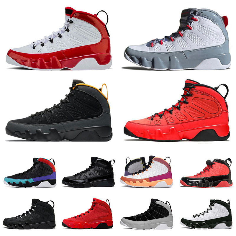New Jumpman 9 9s IX Designer Retro Mens Basketball Shoes Fire Red Chile Gym Particle Grey OG Space Jam Racer Blue Bred Anthracite Change The World S