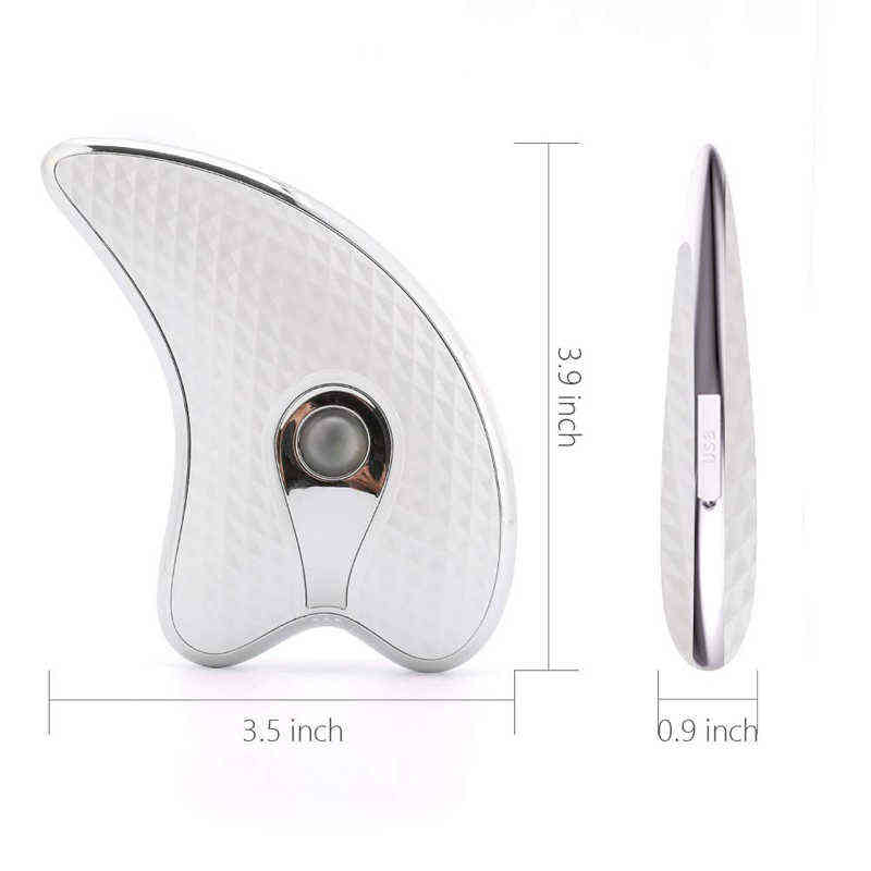 

Electric Guasha Scraping Board Microcurrent Massager Wrinkle Device Lift Face Gua Sha Plate Facial Lifting Firming Care 220520