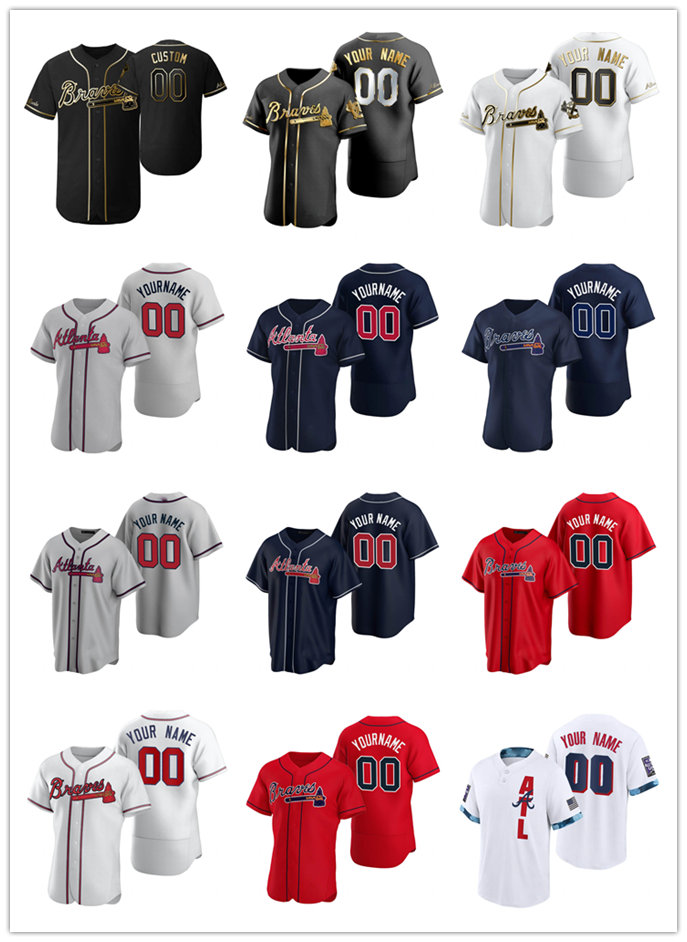 Custom Atlanta''Braves''men 7 Dansby Swanson 13 Ronald Acuna Jr. 27 Austin Riley 1 Ozzie Albies 2022 City Connect Connect Baseball Jersey S-3XL