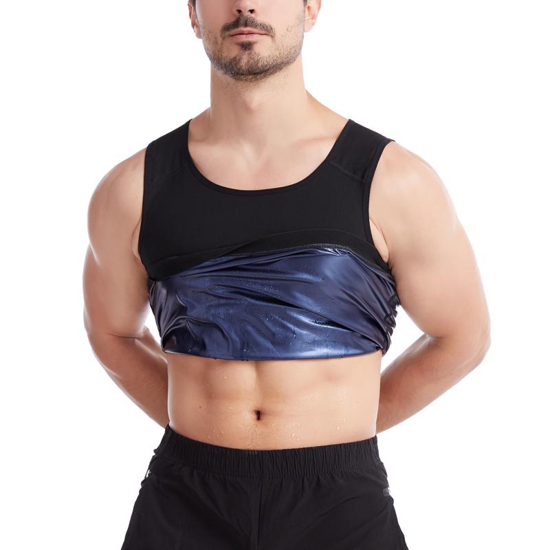 

Men' Body Shapers Mens Shaper Waist Trainer Sauna Suit Sweat Vest Slimming Underwear Weight Loss Shirt Fat Burner Workout Tank Tops Shapewe