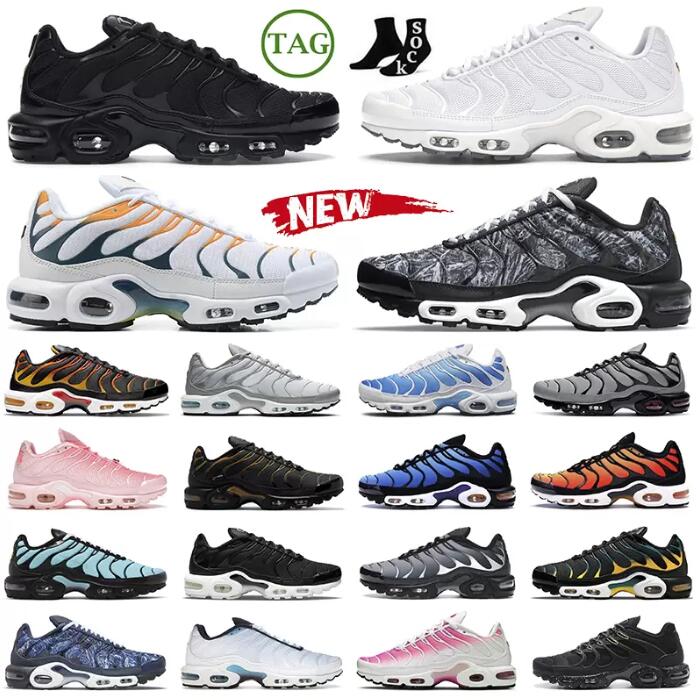 Top de qualité Dernières différents styles Couleurs originales Plus TN chaussures Designer Mode Men Breatch Augmentable Haulten Mesh Chaussures S