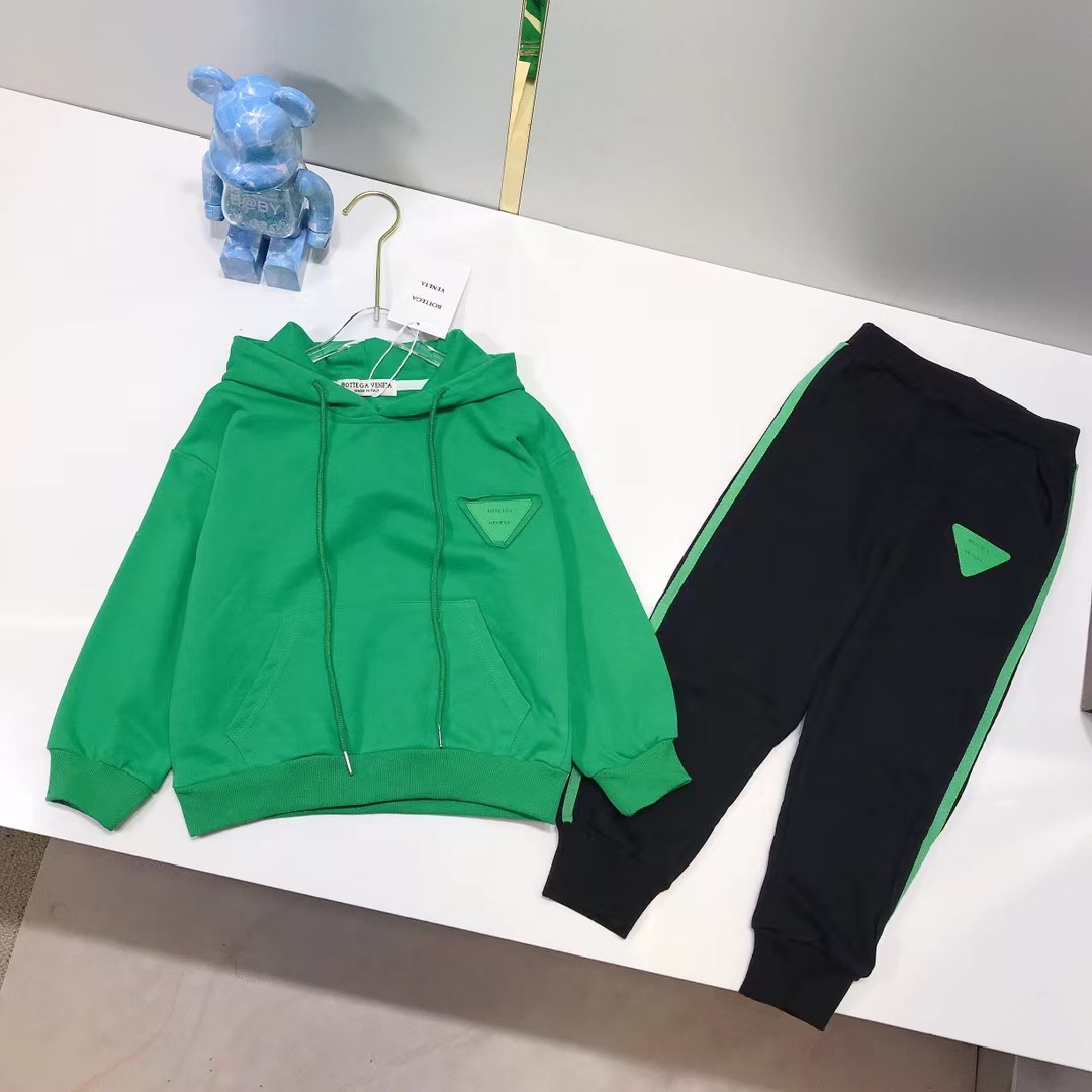 

kid boy designer clothing sets green color set 100-160cm waist and trousers toddler pink girl clothe boutique wholesale outfits autumn 2022