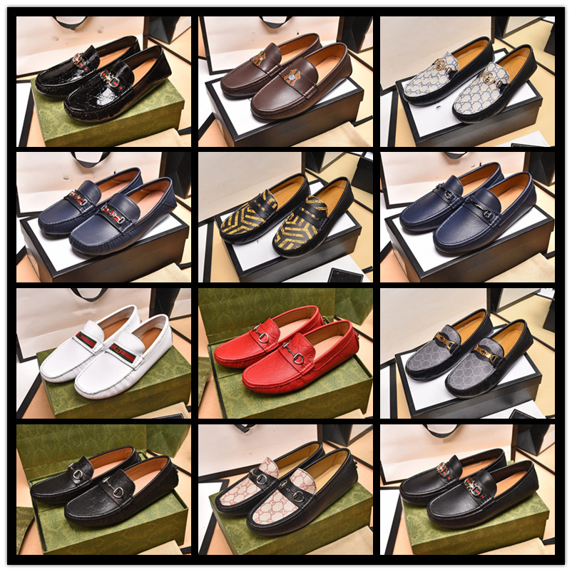 61 style 2022 G 32 Style Hot g Luxury Mens Dress Shoes Designer Womens Classic Horsebit Metal Buckle Letter Printed Sued size US 6.5-12