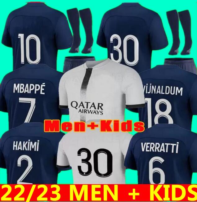 

HAKIMI maillot de foot 22 23 soccer jersey 2022 2023 MBAPPE shirt men kids hommes enfants VERRATTI MARQUINHOS KIMPEMBE fourth STAR SPECIAL RAMOS PsGs champion