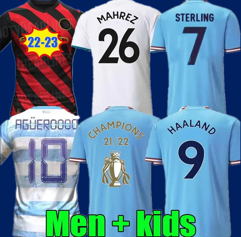 

Soccer Jersey HAALAND 22 23 DE BRUYNE PHILLIPS MANS CITIES GREALISH FERRAN MAHREZ FODEN BERNARDO JOAO CANCELO Z RODRIGO Football ShirtUniforms, White