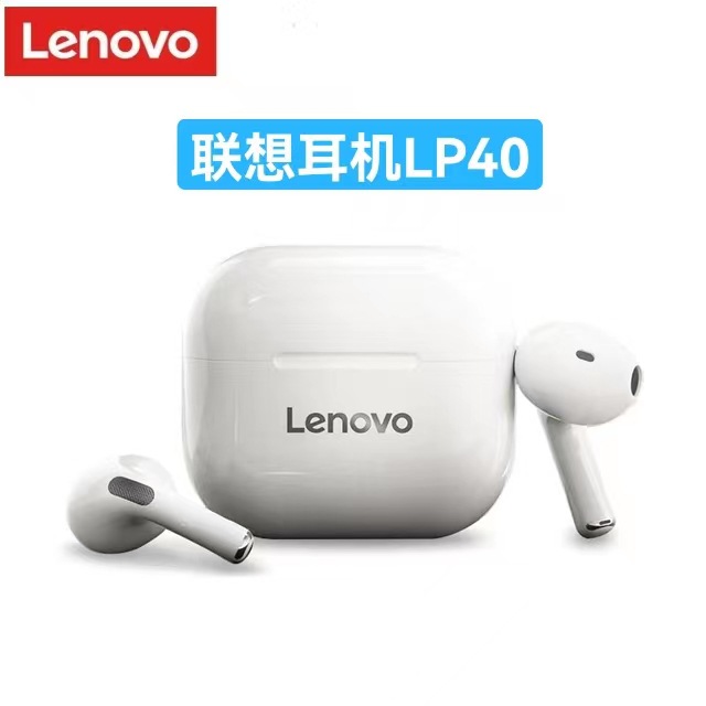 

Original Lenovo LP40 Wireless Headphones TWS Bluetooth Earphones Touch Control Sport Headset Stereo Earbuds For Phone Android, Black