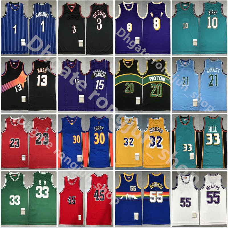 

Mitchell and Ness Retro Basketball Jerseys Jason Chris Williams Webber Charles Steve Barkley Nash Tracy Penny McGrady Hardaway Patrick Paul Ewing Kevin 21 Garnett, As the picture