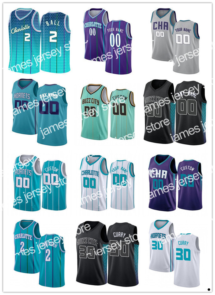 

New 75th Custom Jersey Charlotte''Hornets''Men Women youth James 5 Bouknight Kai 23 Jones Kelly 12 Oubre Jr. Basketball Jerseys, Color