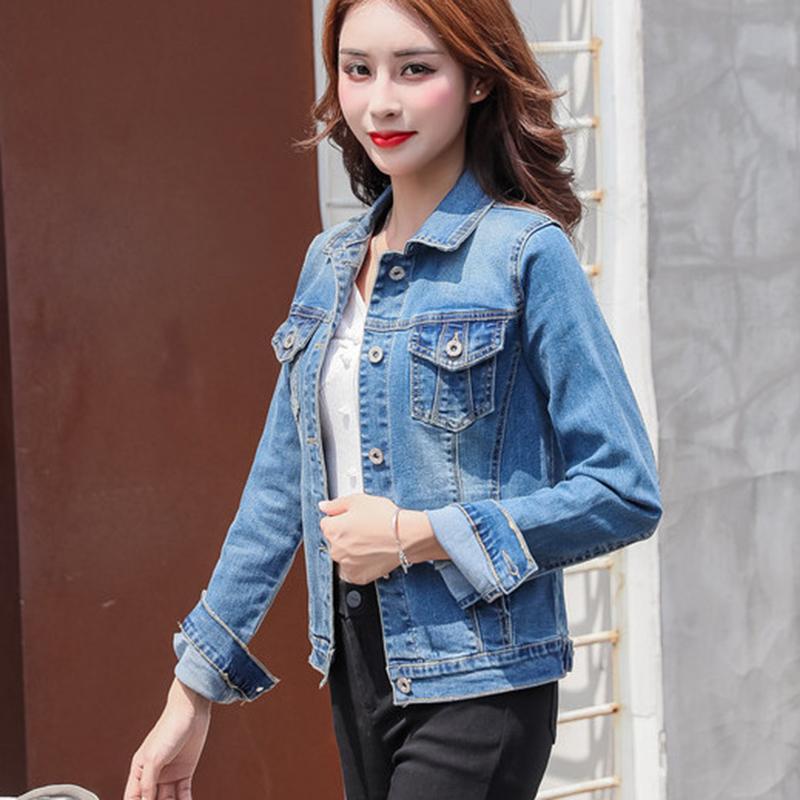 

Women' Jackets Casual Jacket Slim Spring And Autumn Short Denim Female Students Korean Top Trend Coat For Ladies, Photo color